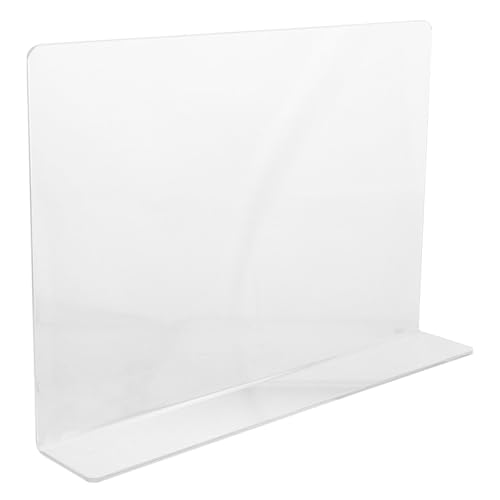 VOSAREA Acrylic Sink Splash Guard, Freestanding Kitchen Splash Panel Barrier Behind Faucet Kitchen Island Sink Backsplash Guard 13.76x8.25in