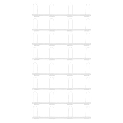 8PCS Wall-Mounted Boxing Glove Storage Rack, Glove Storage Display Cabinet, Hanging Boxing Glove Drying Rack (Whi) - color: White