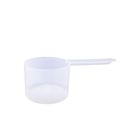 Plastic Measuring Scoop, 6 Tablespoon (90 cc | 3/8 Cup | 3 oz. | 90 mL) Long Handle Spoons for Powders, Granules, Coffee, Pet Food, Baking Supplies, Protein and Other Dry Goods, BPA Free (Set of 1) - size: 90 cc | 3/8 Cup | 3 fl oz. | 6 tablespoon | 90 mL