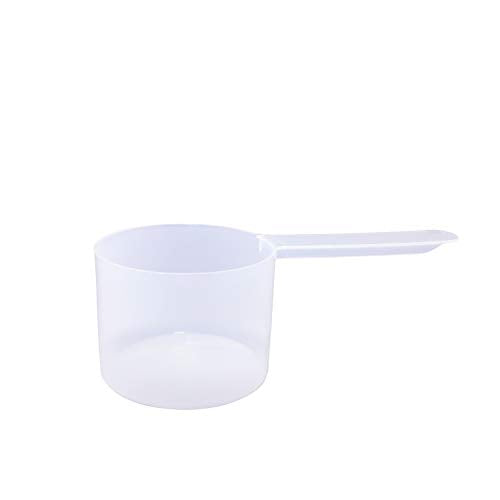 Plastic Measuring Scoop, 6 Tablespoon (90 cc | 3/8 Cup | 3 oz. | 90 mL) Long Handle Spoons for Powders, Granules, Coffee, Pet Food, Baking Supplies, Protein and Other Dry Goods, BPA Free (Set of 1) - size: 90 cc | 3/8 Cup | 3 fl oz. | 6 tablespoon | 90 mL