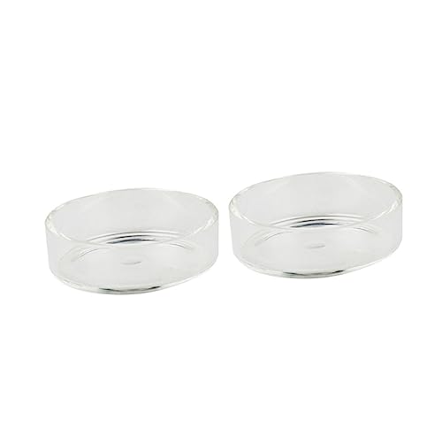 POPETPOP 5pcs Round Ornamental Shrimp Feeding Pot Fish Tank Shrimp Feeder Bowl Supplies