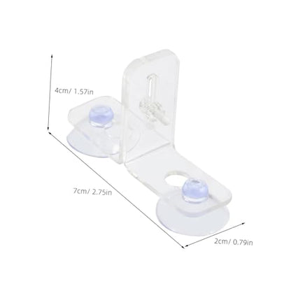 4 Sets Fish Tank Divider Clips Aquarium Separation Board with Suction Cups Insulation Divider for Mixed Breeding Easy Installation Transparent Design