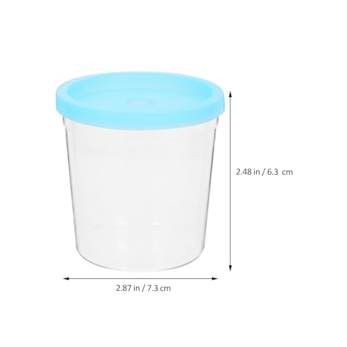 LALAFINA 12pcs Plastic Betta Fish Cups with Lids, Jellyfish Cup Hatching Container Versatile Flower Arrangement Fish Farming Bowl, Random Color