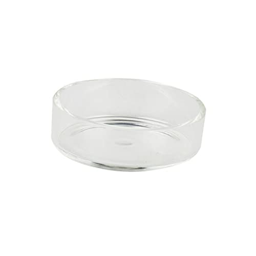 BESPORTBLE 3pcs Round Shrimp Feeder Dish Crystal Transparent Bowl for Aquarium Shrimp and Reptiles Durable Pet Food Bowl Decorative Feeding Container for Fish Tanks - size: Size 1