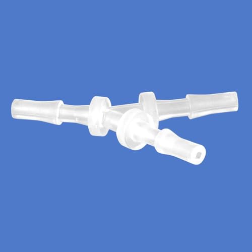1/8" Hose Barb Fitting Equal Barbed Y Shaped 3 Way Plastic Joint Splicer Mender Adapter Union for Air Line Tubing Pipe (Pack of 4) - size: 1/8 Inch