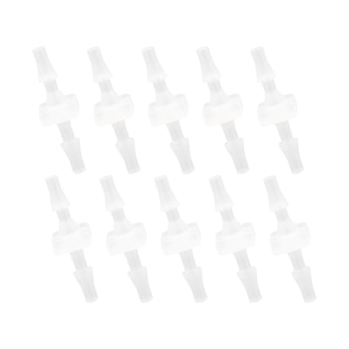 Plastic Hose Barb 1/16" Barbed Connectors Joint Splicer Mender Adapter for Aquarium Liquid Air (Pack of 10)