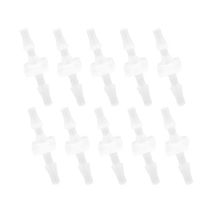 Plastic Hose Barb 1/16" Barbed Connectors Joint Splicer Mender Adapter for Aquarium Liquid Air (Pack of 10)