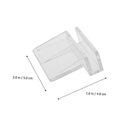 Happyyami 10pcs Acrylic Fish Tank Cover Holder Bracket for Support Practical Aquarium Rack for Fish Tank and Stability