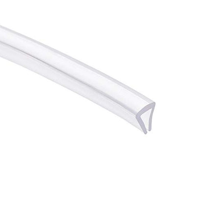 uxcell Trim Seal, PVC U-Seal Channel Edge Protector Sheet, Fits 3-5mm Edge 1Meter/3.28Ft Length, 0.28" Height Transparent