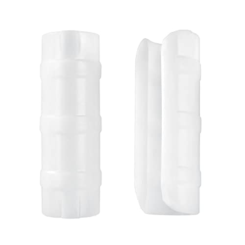 50 PCS 1 inch Greenhouse Clamps Clips White ABS Snap Clamp Tube Clip Garden Buildings Tube Clip for Greenhouse Film, Sunshade Nets, Frame Shelters (Inner dia: 1 in & Outer dia: 1.26 in)