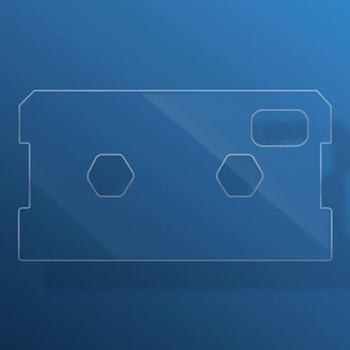 Tank Lid Cover Aquarium Cover Acrylic Transparent Simple Installation for Center Braceless Aquariums with Feeding Holes, 370x200x4mm