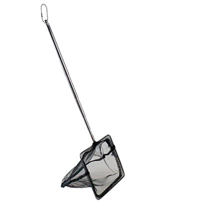 AQUANEAT Aquarium Net with Extendable Long Handle, Adjustable Wastes Skimming Cleaning Tools for Fish Tanks, 5 inch - size: 5 Inch