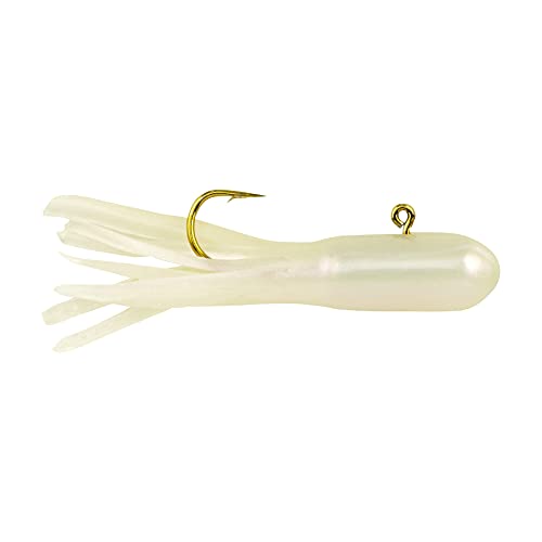 Berkley PowerBait Pre-Rigged Atomic Tubes Fishing Soft Bait - color: Pearl, size: 1/16 oz