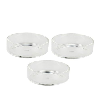 POPETPOP 5pcs Round Ornamental Shrimp Feeding Pot Fish Tank Shrimp Feeder Bowl Supplies