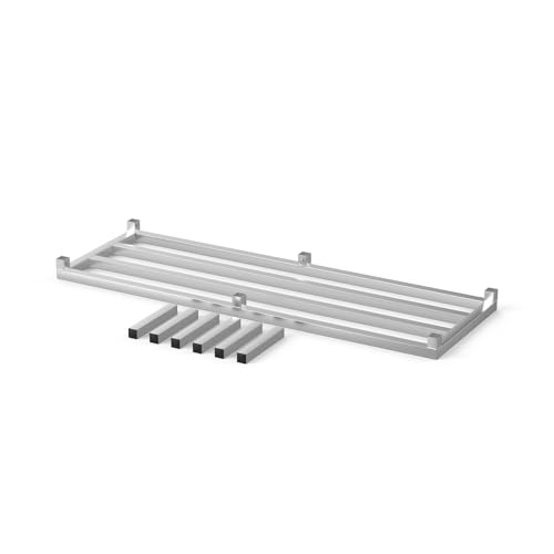 60" Long x 20" Wide | Height: 12" Off The Floor Aluminum Dunnage Rack | Storage in Restaurant, Kitchens and Garages and More! - size: 60" Long x 20" Wide | Height: 12" Off The Floor