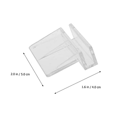 Sosoport 10pcs Acrylic Fish Tank Cover Holder Bracket for Tanks Aquarium Support Rack for Fish and for Secure Coverage