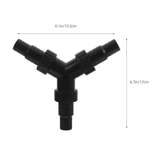 Abaodam Water Pump Tee Connector for Aquarium and Fountain 3-Way Hose Splitter Adapter Compatible with 0.79In and 0.98In Tubing Submersible Pump Accessory for Indoor Fish Tank and Garden Pond