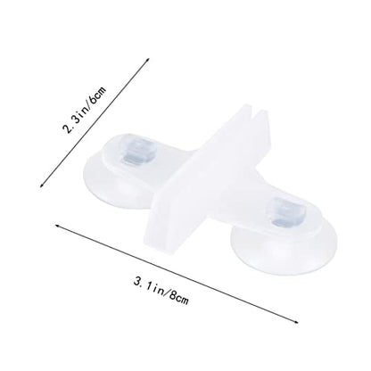 Happyyami 5pcs Aquarium Glass Suction Cup Purple Gravel for Aquarium Fish Aquarium Accessories Fish Tank Breeding Aquarium Divider Sucker Fish Tank Suction Cup Partition Clip White