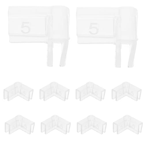 10pcs 5mm Silicone Corner Guards for Fish Tank Aquarium, 90-Degree L-Shaped Indoor Furniture Edge Protectors, Proofing Bumpers for Home Safety