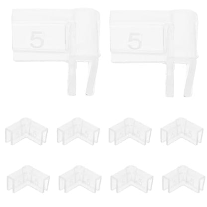 10pcs 5mm Silicone Corner Guards for Fish Tank Aquarium, 90-Degree L-Shaped Indoor Furniture Edge Protectors, Proofing Bumpers for Home Safety