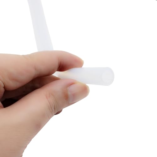 Silicone Tube 5/16"(8mm) ID x 1/2"(12mm) OD Clear Flexible Silicone Rubber Tubing Water Air Hose Pipe Transparent (3.3ft / 1m；8 x 12mm) - size: 8mm ID x 12mm OD