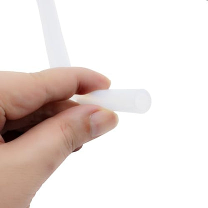 Silicone Tube 5/16"(8mm) ID x 1/2"(12mm) OD Clear Flexible Silicone Rubber Tubing Water Air Hose Pipe Transparent (3.3ft / 1m；8 x 12mm) - size: 8mm ID x 12mm OD