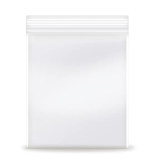 2''x 3'', (Pack of 200) Small Clear Poly Zipper Bags, Reclosable Zipper Lock Storage Plastic Bags for Jewelry, Beads, Screws & Small Items - size: 2" x 3"