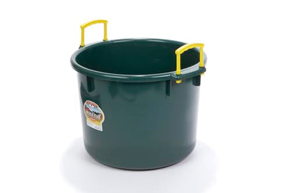 Little Giant® Plastic Muck Tub | Durable & Versatile Utility Bucket with Handles | Muck Bucket | Durable Handles | 40 Quart | Green