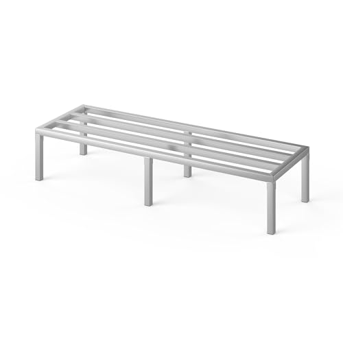 60" Long x 20" Wide | Height: 12" Off The Floor Aluminum Dunnage Rack | Storage in Restaurant, Kitchens and Garages and More! - size: 60" Long x 20" Wide | Height: 12" Off The Floor