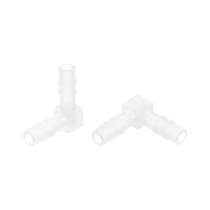 uxcell 1/4" 90 Degree Elbow Hose Barb, 6pcs L-Shaped Aquarium Air Valve Connector Tubing for Fish Tank Pond Air Line - size: 0.25 Inch