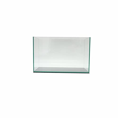 Lifegard Aquatics 5 Gallon Rimless Aquarium, Clear Glass, Ultra Clear Sealant Fish Tank, 5mm Thick with Dense Leveling Mat for Freshwater/Marine, Home or Office Decor (15.74"x7.87"x9.84") - size: 5 Gallons