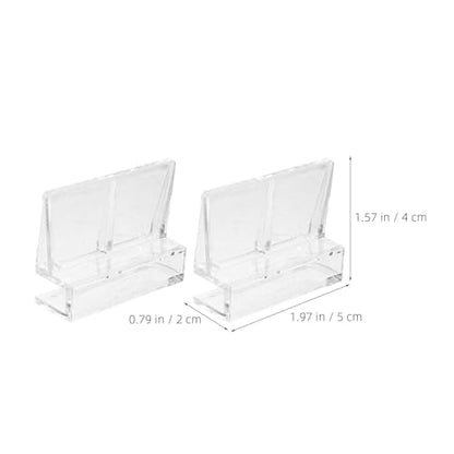 KOMBIUDA 20pcs Aquarium Cover Clip, 6mm Clear Acrylic Fish Tanks Support Holder, Aquarium Lid Clips Clamps for Pet Terrariums, Rimless Fish Tank