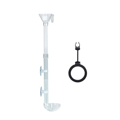 Feeder Acrylic Shrimp Feeders Tube Dish Set Highly Transparents Acrylic Aquariums Feeders for Home Aquariums - size: 245-410mm