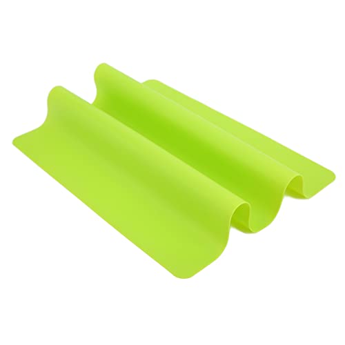 Dioche Versatile Silicone Craft Mat - Heat, NonSlip, Washable Silicone Sheet for DIY Projects, Resin Crafts, and Kitchen Use in Vibrant Pink - Large, Flexible Silicon Mat (Green)