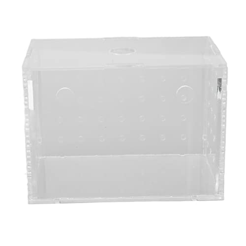 Fish Breeder Box, Aquarium Fish Breeding Box, High Transparency Acrylic Hatchery Incubator Tank with Suction Cups for Baby Fish Shrimp Clownfish Isolation and Rearing (11 * 7 * 8CM) - size: 11*7*8CM