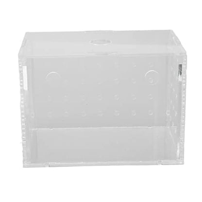 Fish Breeder Box, Aquarium Fish Breeding Box, High Transparency Acrylic Hatchery Incubator Tank with Suction Cups for Baby Fish Shrimp Clownfish Isolation and Rearing (11 * 7 * 8CM) - size: 11*7*8CM