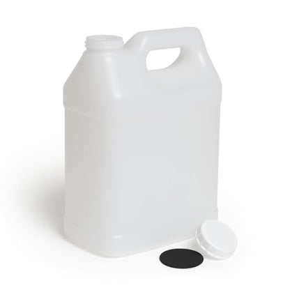 FastRack 2.5 Gallon Water Jug (Pack of 2) w/ 1 Black Rubber Cap Gripper | Reusable Plastic Jug with lid for Liquids | Heavy-Duty Water Container for Storage, Camping | BPA-Free Gallon Jugs with Lids - size: 2 Pack
