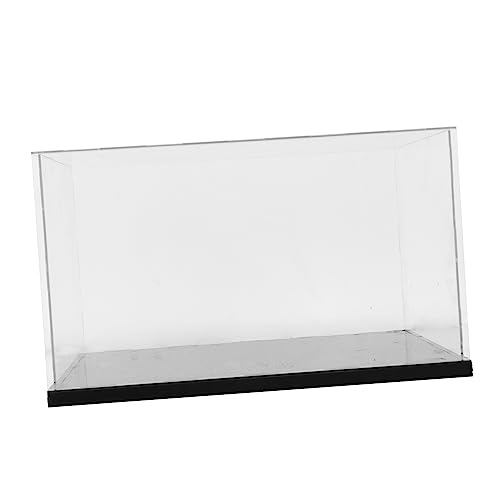 Acrylic Boxing Glove Display Box Storage Rack for Figurines Black