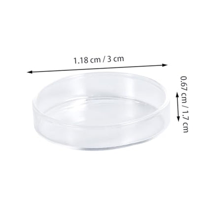 Toddmomy 1pc Transparent Glass Shrimp Feeding Dish Aquarium Feeder Bowl for Fish and Reptiles Floating Design for Shrimp and Fish Food