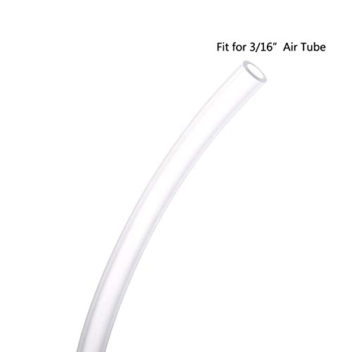 320 Feet Standard 3/16" Flexible Airline Tubing with Connectors for Aquariums, Terrariums and Hydroponics - size: 320Feet+80Connectors