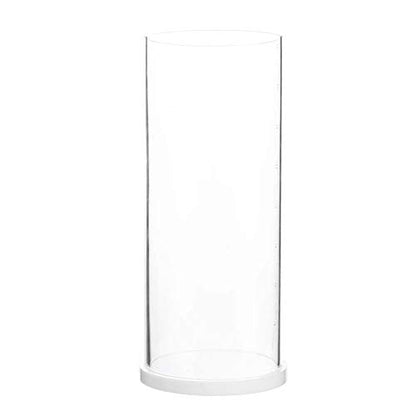 Aquarium 0.8L Acrylic Titration Pump Additives Liquid Storage Container Accessory with Scale for Fish Tank Water Treatment and Chemical Dosing Transparent Durable Lightweight