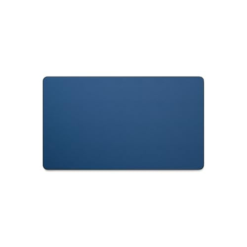 Leather Desk Pad Mat, Non-Slip Desk Blotter Pad - Desk Protector for Office, Home, Laptop, and Desktop - color: Midnight Blue, size: 24" x 14"