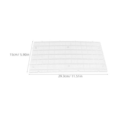 Luxshiny 10pcs Aquarium Fish Isolation Board Fine Mesh Plastic Egg Crate Divider Panel 30x15cm Detachable Grid for Breeding and Fish Tank Partition
