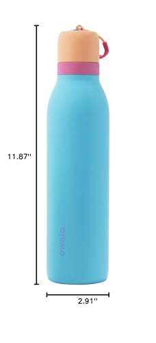 Owala FreeSip Twist Stainless Steel Water Bottle 24 oz In Bloom - color: In Bloom, size: 24 Ounces