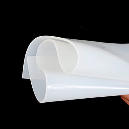 Silicone Rubber Sheet, 500x500mm Clear Translucent Plate Mat High Temperature Resistance Rubber Pad, 1pcs(T3mm) - size: T3mm