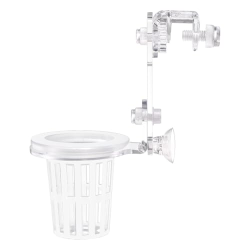 Sturdy Aquarium Plant Holder, Acrylic Adjustable Clear Aquarium Plant Holder Premium Aquarium Planter Cups for Aquarium Aquascape Cultivation Decoration