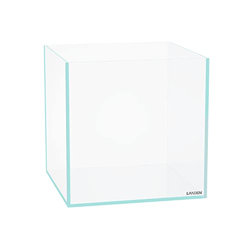 25C 3.7 Gallon Cube Rimless Low Iron Aquarium Tank, W9.84×D9.84×H9.84 in(25x25x25cm) 5mm Thickness with Nano Foam Leveling Mat Included - size: 3.7Gal W9.84×D9.84×H9.84 in(25x25x25cm)