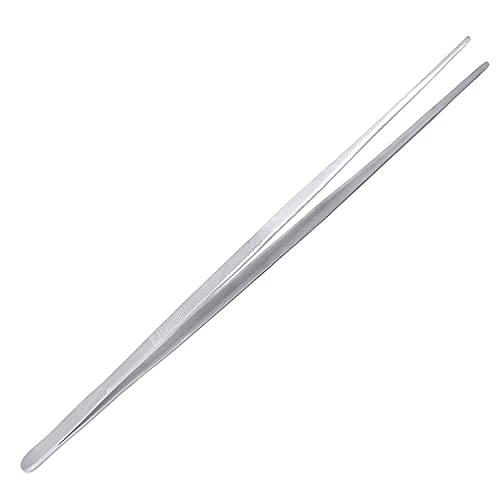 (Huge Jumbo Aquarium Aqua Tweezers) Thumb Dressing Forceps Serrated 24" Long Straight