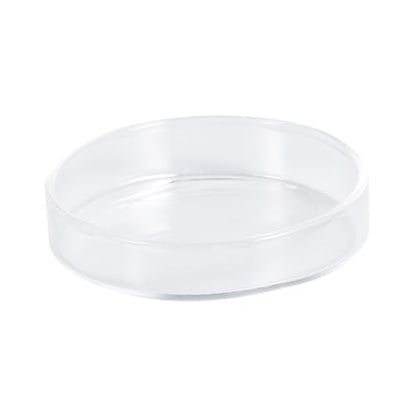 Kisangel 1pc Glass Shrimp Food Feeder Bowl Round Dish for Fish and Reptiles Crystal Glass Small and Elegant Aquarium Supply