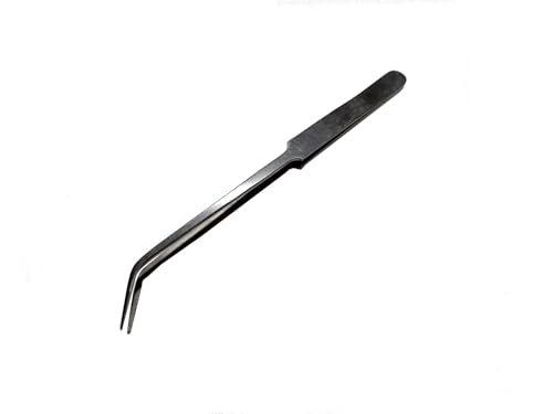 Aqua Pinsettes 8in Curved Aquascaping Aquarium Fish Tank Cleaning Tools Plant Trimming Tweezer